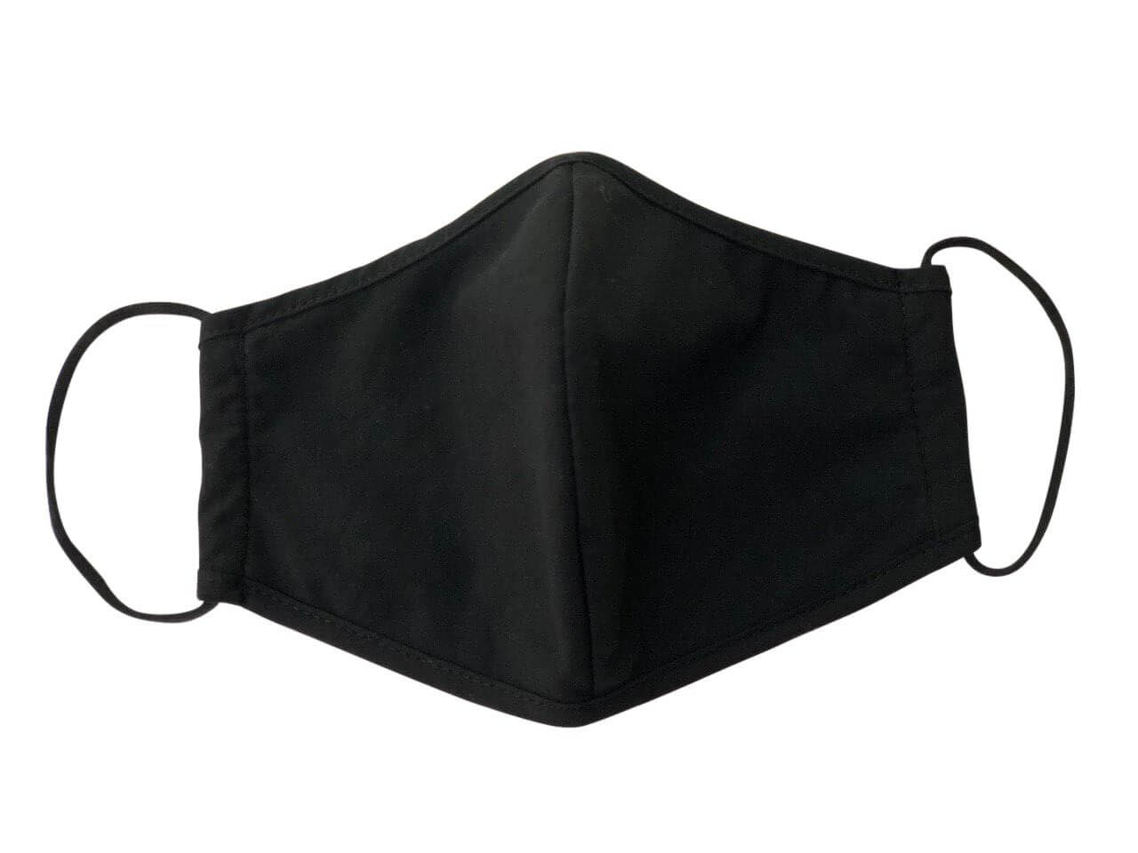 Black Washable Cotton Blend Face Mask