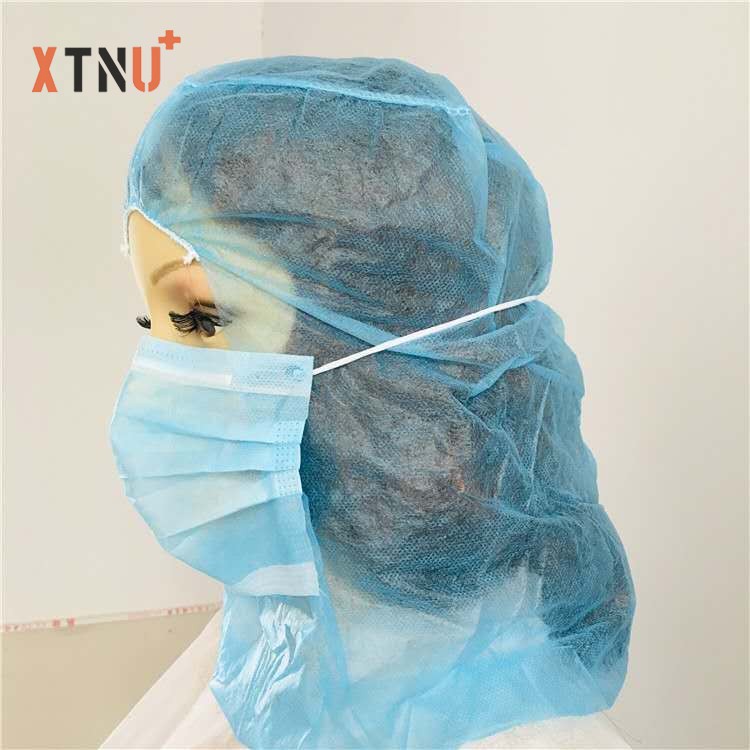 Disposable face masks with ties