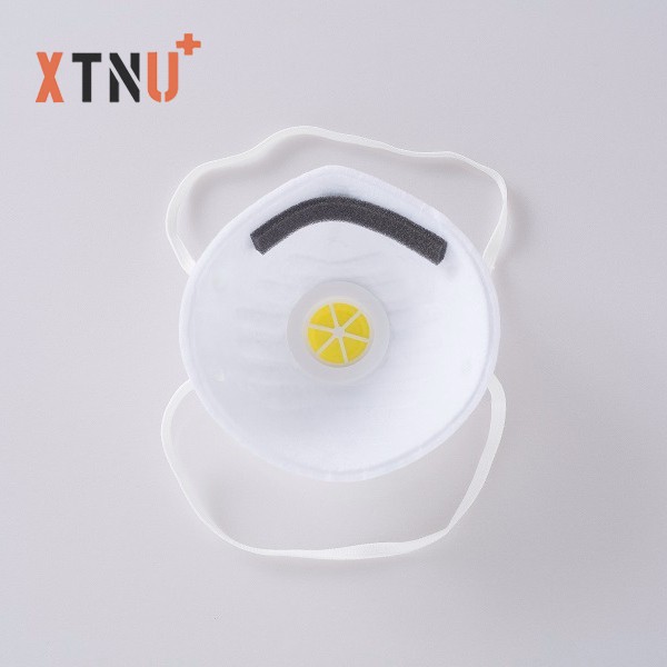 Cup shaped mask with respiratory valve